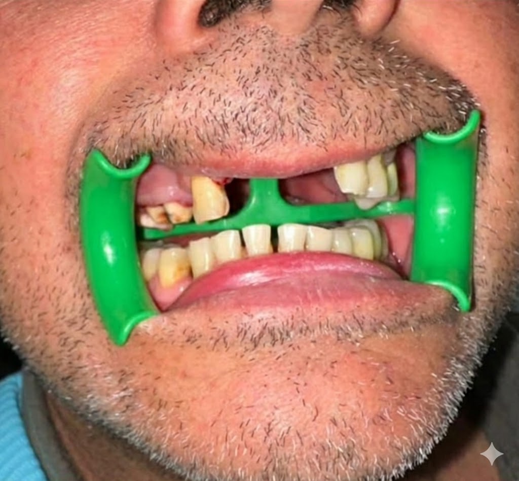 Antes - rehabilitación maxilar superior